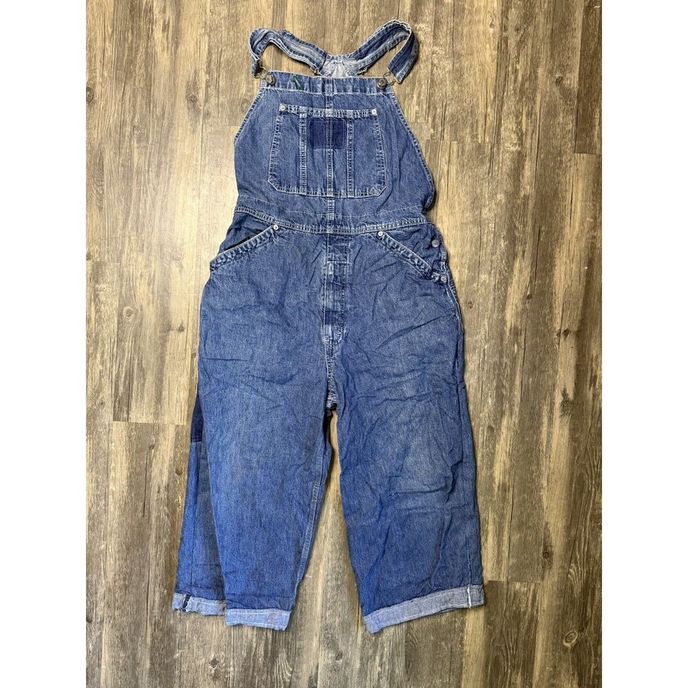 Vintage Tommy Hilfiger 90’s Y2K Preppy Streetwear Jean Denim Overalls- Pls Read